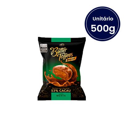 Butter Toffees Intense 53% Cacau sabor Menta - 500g