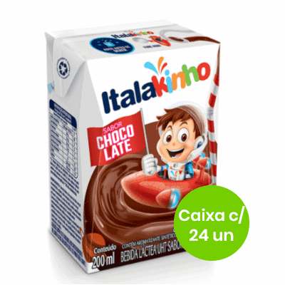 Achocolatado Pronto Italac 200ml - Caixa com 24 Unidades