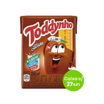 Achocolatado Pronto Toddynho 200ml - Caixa com 27 Unidades