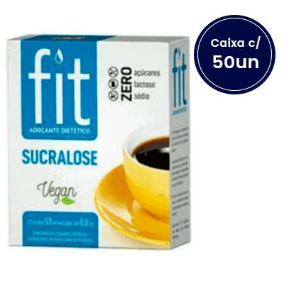 Adoçante Sachê Sucralose FIT com 50 unidades