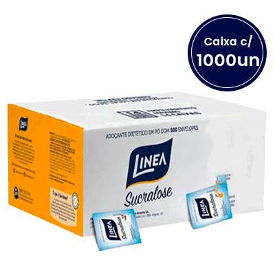 Adoçante Sucralose Sachê Linea - Caixa com 1000 unidades