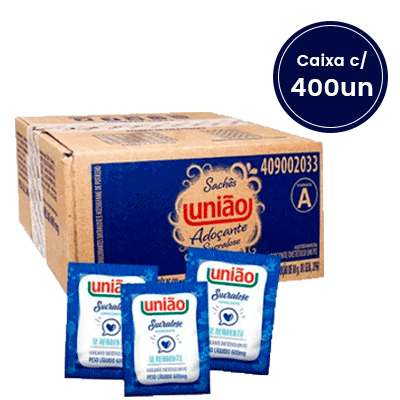 Adoçante Sucralose União Sache c/ 400un