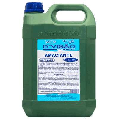 Amaciante Azul Soft Blue DVisão - 5 Litros