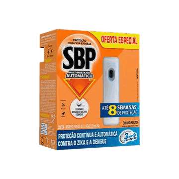 Aparelho + Refil Inseticida Automático SBP Multi 250ml