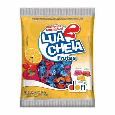 Bala Lua Cheia Frutas Dori - 600g