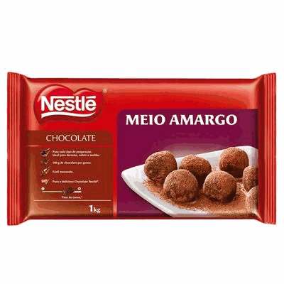 Barra de Chocolate Meio Amargo Nestlé - 1kg