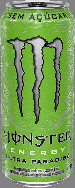 Bebida Energética Ultra Paradise Monster Lata 473ml Fardo com 6 un.