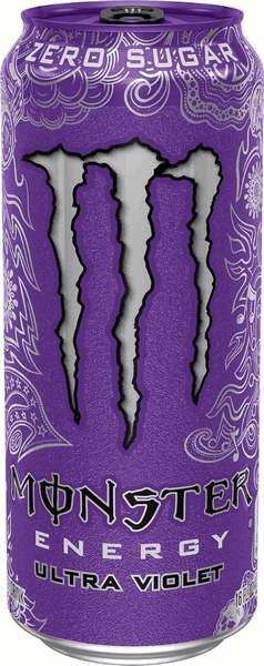 Bebida Energética Ultra Violet Monster Lata 473ml Fardo com 6 un.