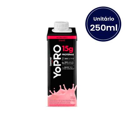 Bebida Láctea sabor Morango YoPro 250ml un