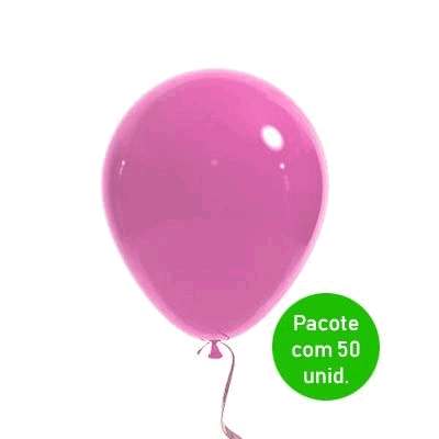 Bexiga Tradicional Rosa n°9 Mac Balloon - Pct. com 50 Unidades