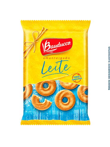 Biscoito Amanteigado Leite Bauducco - 335g