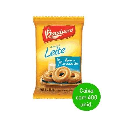 Biscoito Amanteigado Leite Bauducco Sache 11,5g - Caixa com 400