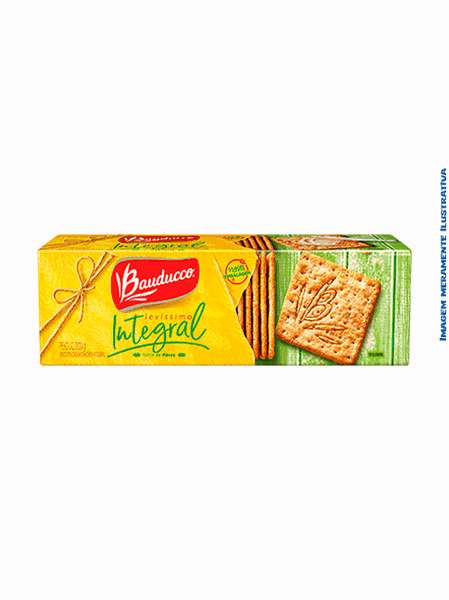 Biscoito Cracker Integral Levíssimo Bauducco - 200g