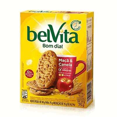 Biscoito Maçã e Canela Belvita - Caixa com 75g