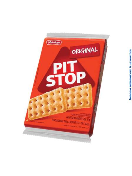 Biscoito Original Pit Stop Marilan - 162g