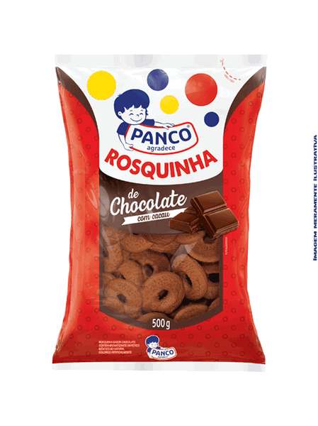 Biscoito Rosquinha de Chocolate Panco - 500g