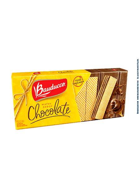 Biscoito Wafer Chocolate Bauducco - 140g