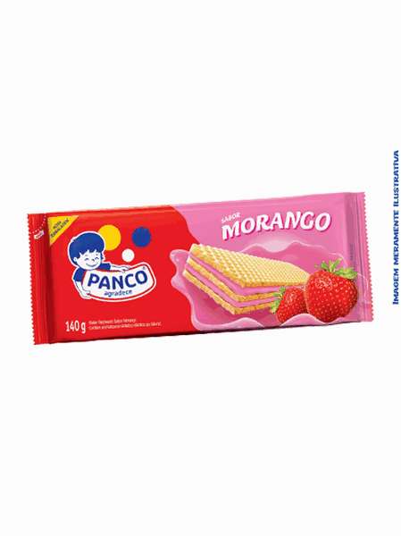 Biscoito Wafer Morango Panco - 140g