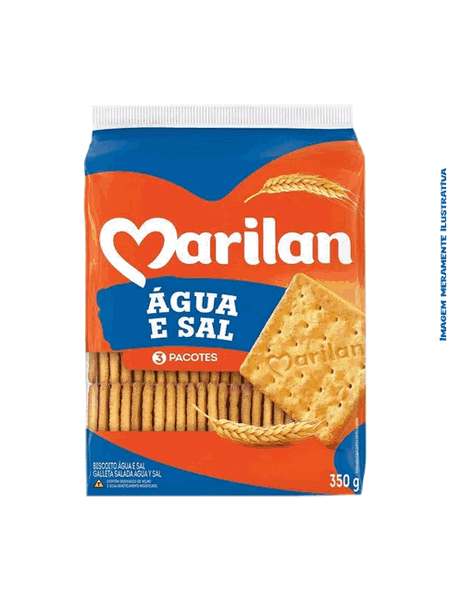 Biscoito Água e Sal Marilan - 350g