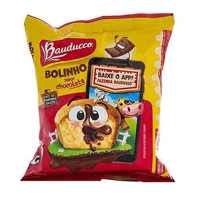 Bolinho Baunilha com Chocolate Bauducco 40g Display com 14 un.