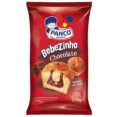 Bolinho Bebezinho Chocolate Panco - Pacote com 6 Unidades