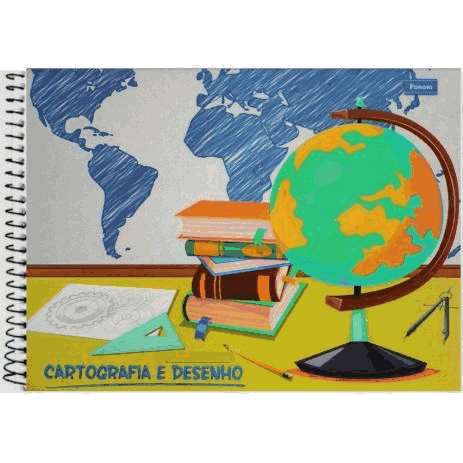 Caderno de Cartografia e Desenho Foroni - 96 Folhas