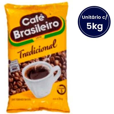 Café Torrado em Grãos Brasileiro 5Kg