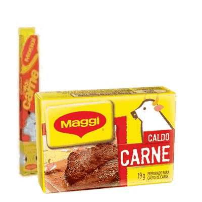 Caldo Carne Maggi 456g- Caixa com 24 Tabletes de 19g