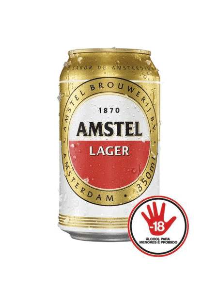 Cerveja Amstel Lager Puro Malte 350ml