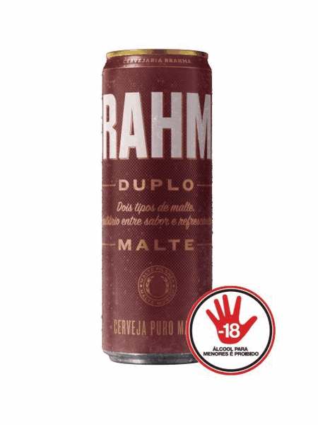 Cerveja Brahma Duplo Malte Lata 350ml