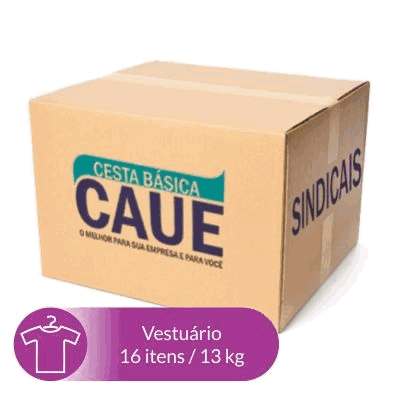 Cesta Básica Vestuário - 16 Itens / 15Kg