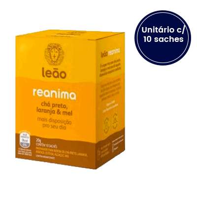 Chá Reanima Leão com 10 Saches