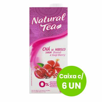 Chá de Hibisco com Romã e Gojiberry Natural Tea 1L