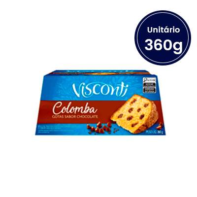 Colomba Pascal Gotas de Chocolate Visconti 360g