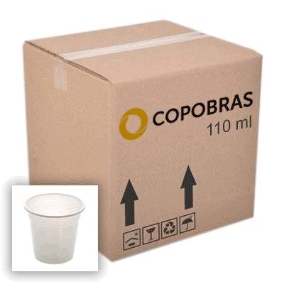 Copo Descartável 110ml Copobras - Caixa com 3000 Unidades