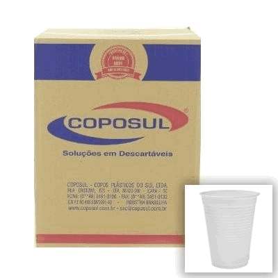 Copo Descartável 180ml Coposul - Caixa com 2500 Unidades