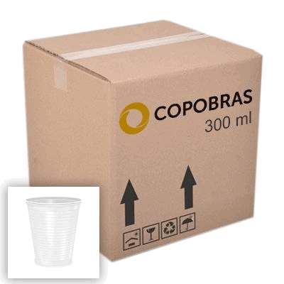 Copo Descartável 300ml Copobras - Caixa com 2000 Unidades