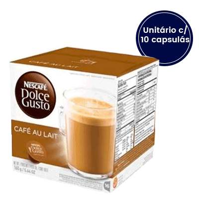 Cápsulas Dolce Gusto Café Au Lait - Caixa com 10 unidades