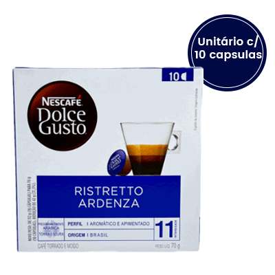 Cápsulas Dolce Gusto Ristretto Ardenza - Caixa com 10 Unidades