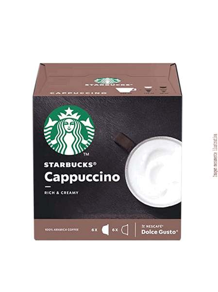 Cápsulas Starbucks Dolce Gusto Cappuccino - Caixa c/ 12 Cápsulas