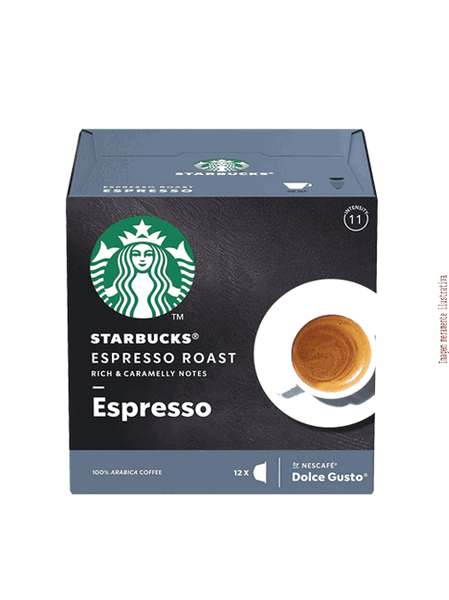 Cápsulas Starbucks Dolce Gusto Espresso Roast - Cx c/12 Cápsulas