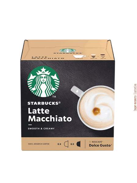 Cápsulas Starbucks Dolce Gusto Latte Macchiatto - Cx 12 Cápsulas