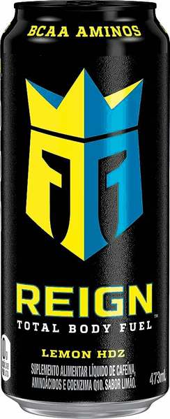 Energético Reign Lemon Lata 473ml - Fardo com 6 un