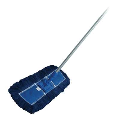 Esfregão Mop Pó Azul 60cm com Cabo