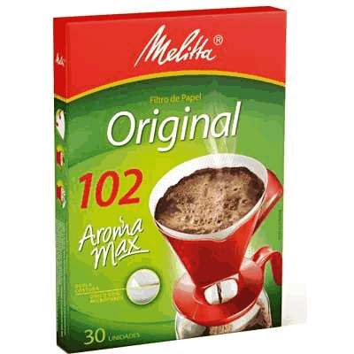 Filtro de Papel Melitta 102 - Caixa com 30 Unidades