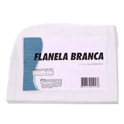 Flanela Branca - Tamanho Médio