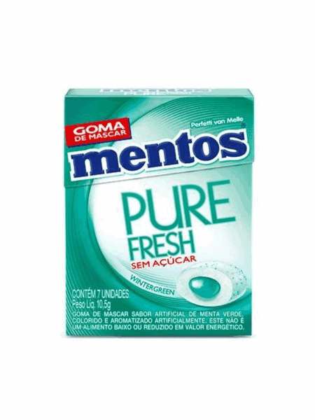 Fliptop Mentos Pure Fresh Wintergreen Display 12x10,5g