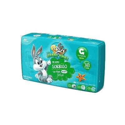 Fralda Infantil Tamanho G Looney Tunes - Pacote com 38 Unidades