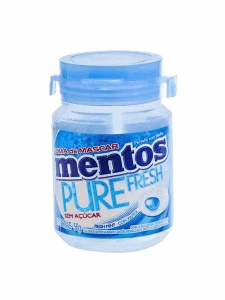 Garrafa Mentos Pure Fresh Mint Display 6x56g