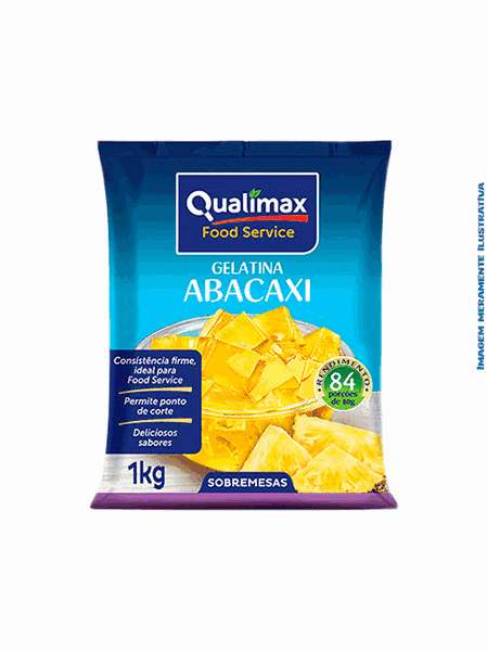 Gelatina de Abacaxi Qualimax 1kg